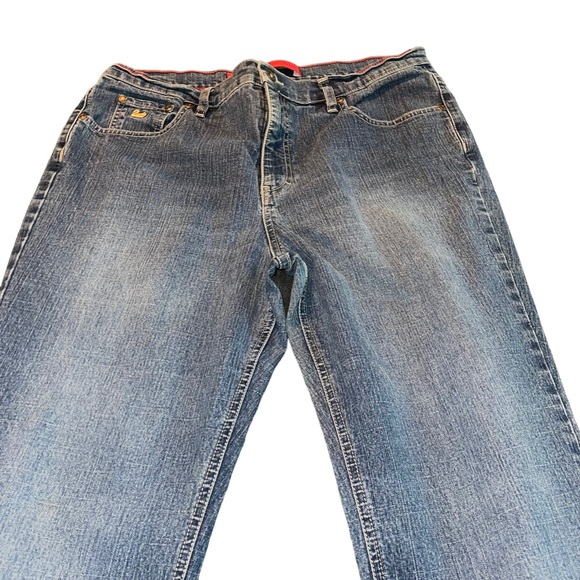 Upcycled Gloria Vanderbilt Boitcut Jeans Size 16 Petite Hand Sewn Remade - Picture 3 of 9